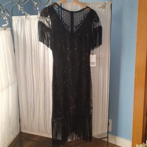 NWT LITTLE BLACK Flapper Dress!